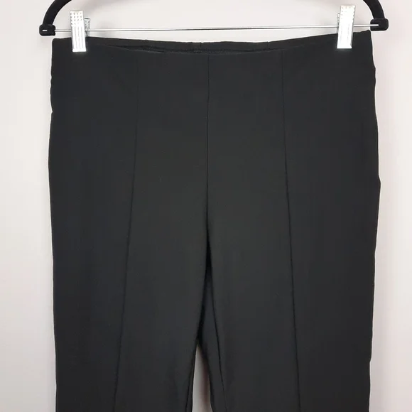 Chico's So Slimming Black Slim Straight Ankle Length Pull On Ponte Pants size 4 - Picture 2 of 13